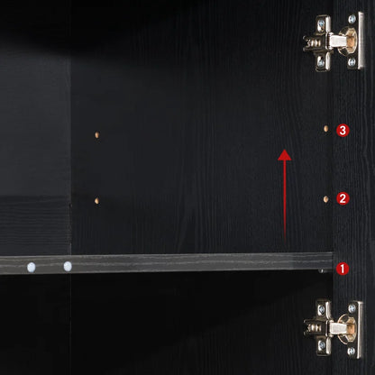 tv panel: Modern TV panel for 88" screens with open shelves and storage
