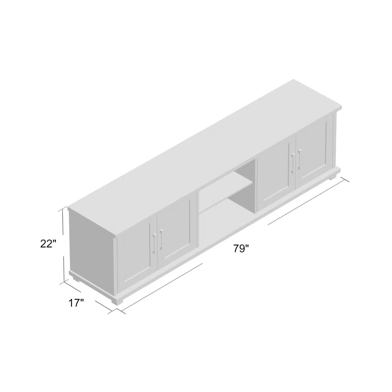 tv panel: Modern TV panel for 88" screens with open shelves and storage