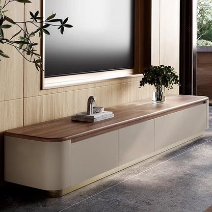 tv panel: Light Luxury Solid Wood tv panel with Elegant Storage Design