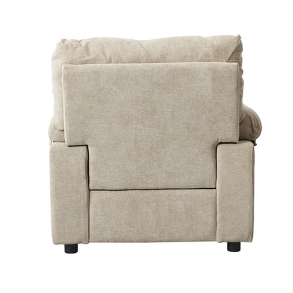 Luxury Sofa Sets: 3-Piece Cotton Upholstered Sofa & Chair Set with Pillowtop Arms