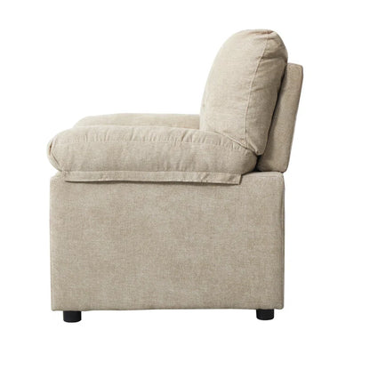Luxury Sofa Sets: 3-Piece Cotton Upholstered Sofa & Chair Set with Pillowtop Arms