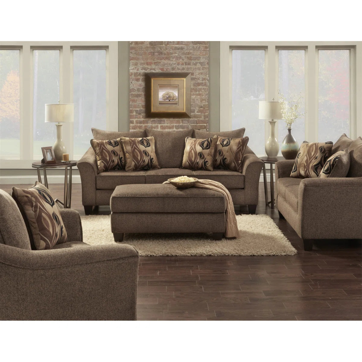 7 Seater Sofa Set: Luxurious Textured Sofa Set for Stylish Living Room