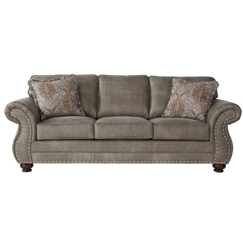 Luxury Sofa Sets: Traditional Style 2-Piece Sofa Set – Sofa & Loveseat with Nailhead Detailing
