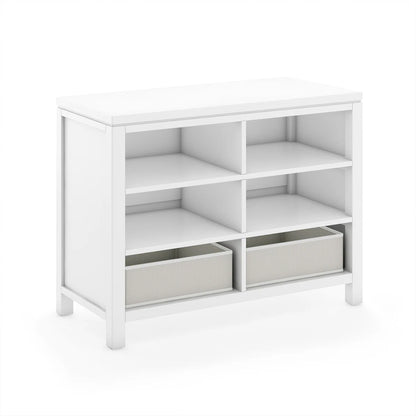 Kids Toy Storage Unit: Double Open Storage Organiser with Woven Bins by Martha Stewart