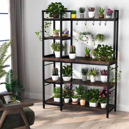 Kitchen Racks: 43.3'' Standard Baker's Rack Made of Wood and Compatible with Microwaves