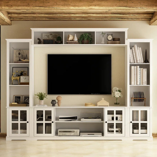 tv panel: TVs up to 65" are available at Mayge Entertainment Center