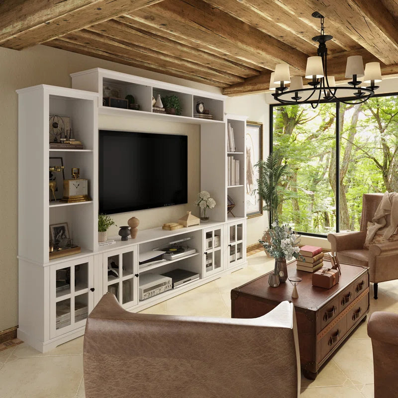 tv panel: TVs up to 65" are available at Mayge Entertainment Center