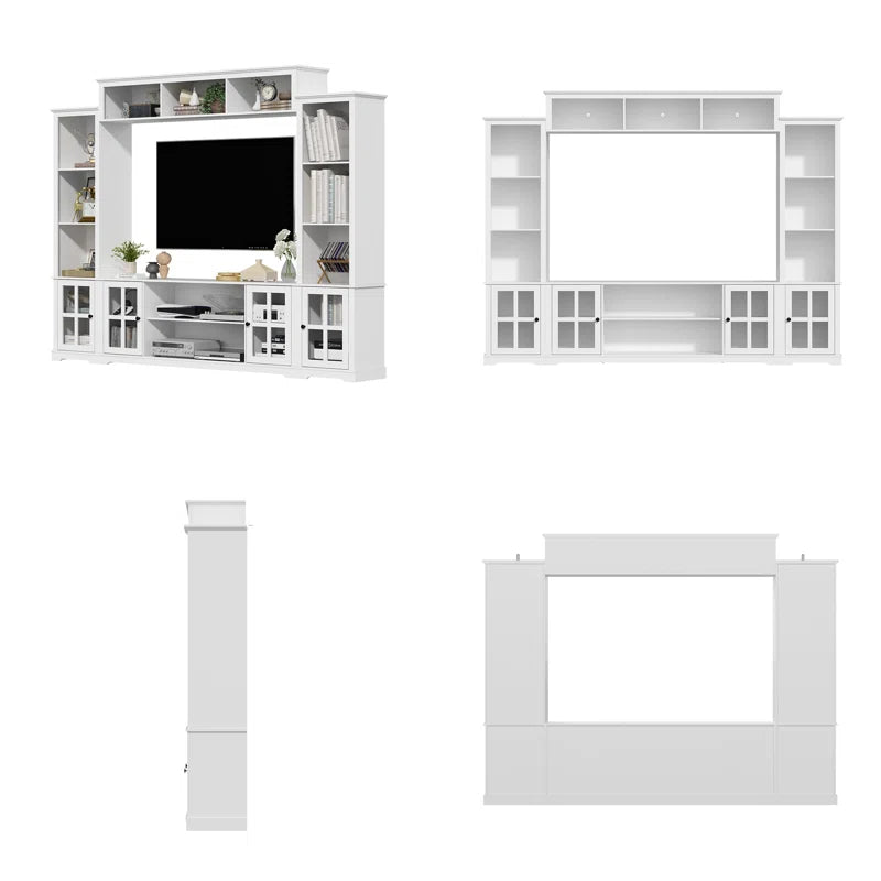 tv panel: TVs up to 65" are available at Mayge Entertainment Center