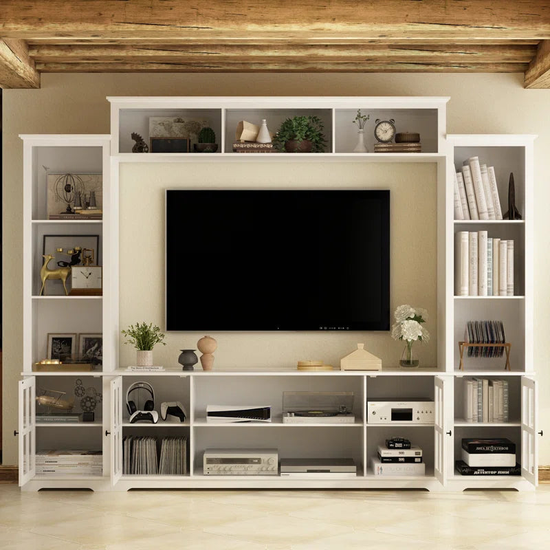tv panel: TVs up to 65" are available at Mayge Entertainment Center