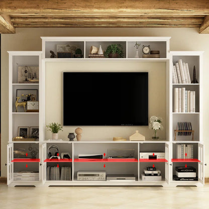 tv panel: TVs up to 65" are available at Mayge Entertainment Center