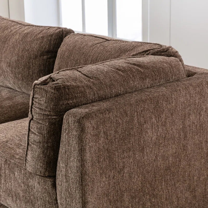 Luxury Sofa Sets: Modular Chenille Fabric Loveseat Set – Elegant, Configurable & Ultra-Comfy