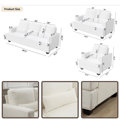 7 Seater Sofa Set: Spacious Comfort with Megean Sofa Set