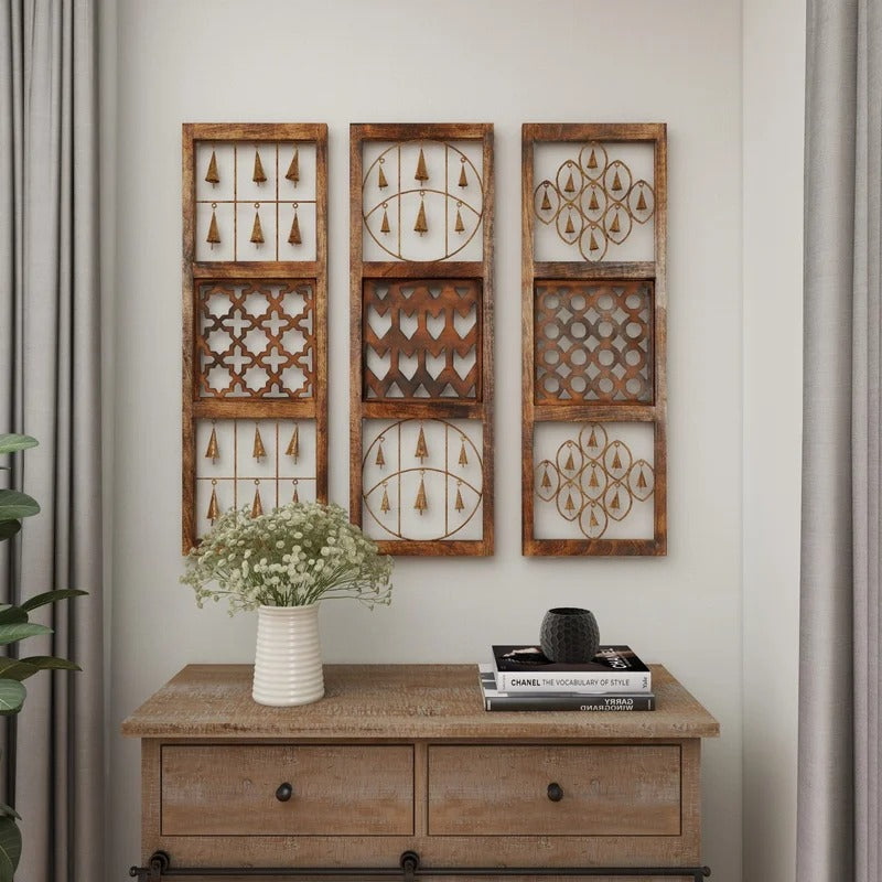 Wall Art: Metal Plants & Flowers Wall Decor