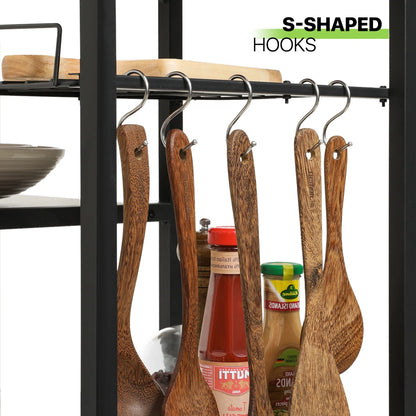 Kitchen Rack: Microwave Oven Stand Organizer Workstation, Kitchen Bakers Rack