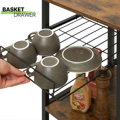 Kitchen Rack: Microwave Oven Stand Organizer Workstation, Kitchen Bakers Rack