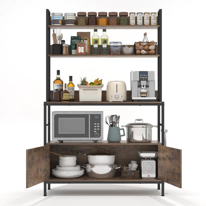 Kitchen Rack: Microwave Shelves and Storage Cabinet in the Kitchen Baker's Rack