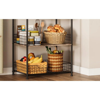 Kitchen Racks: 4-Tier Microwave Stand with Storage, Kitchen Bakers Racks