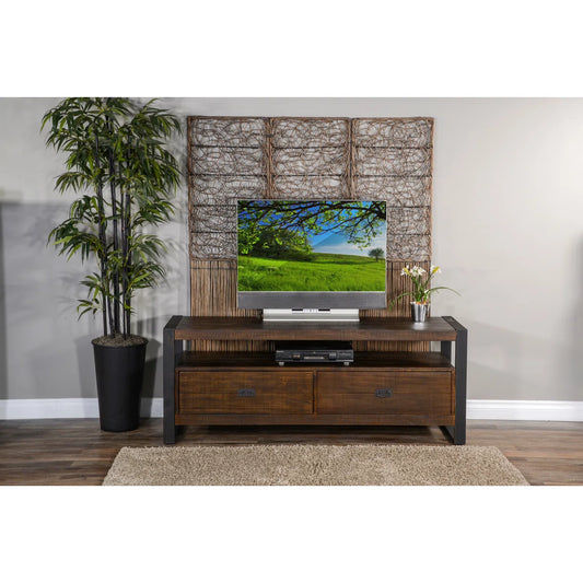 tv panel: Sleek tv panel with storage for 70" screens