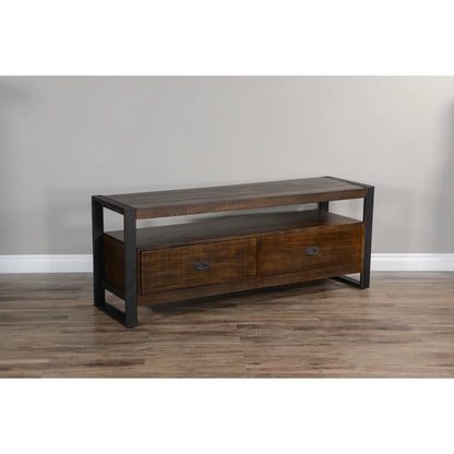 tv panel: Sleek tv panel with storage for 70" screens