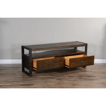 tv panel: Sleek tv panel with storage for 70" screens