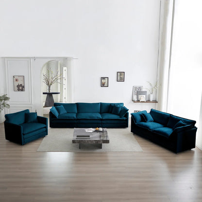 7 Seater Sofa Set:  Modern 3-Piece Extra Deep Seat Sectional Couch