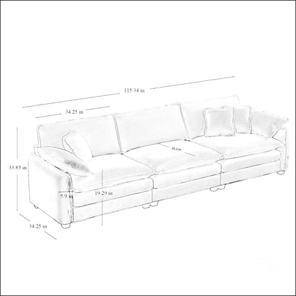 7 Seater Sofa Set: Modern Sofa Set for Stylish and Spacious Living Rooms