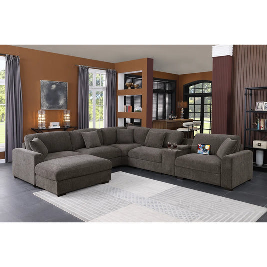 7 Seater Sofa Set: Modern Cloud Modular Corner Sectional Sofa