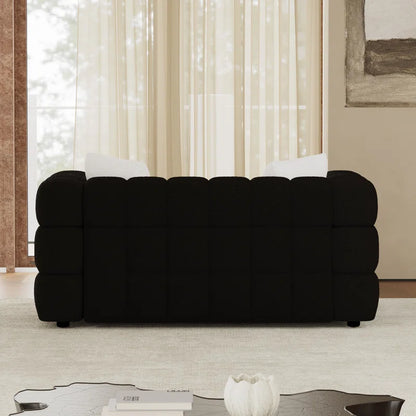 Luxury Sofa Sets: Boucle Marshmallow-Inspired 2-Piece Sofa Set