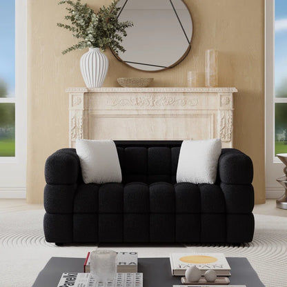Luxury Sofa Sets: Boucle Marshmallow-Inspired 2-Piece Sofa Set