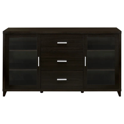 tv panel: 4-Piece Cappuccino Wood Entertainment Center with tv panel and Matching Storage Towers