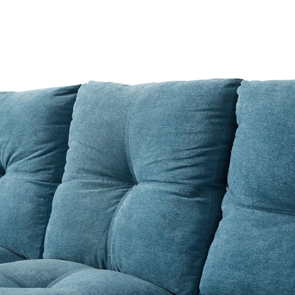 Luxury Sofa Sets: 2-Piece Classic Cotton Upholstery Sofa & Loveseat Set with Pillowtop Arms