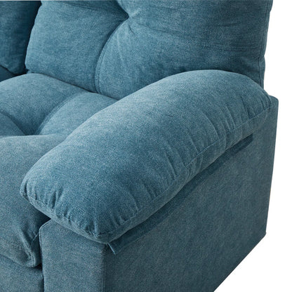 Luxury Sofa Sets: 2-Piece Classic Cotton Upholstery Sofa & Loveseat Set with Pillowtop Arms