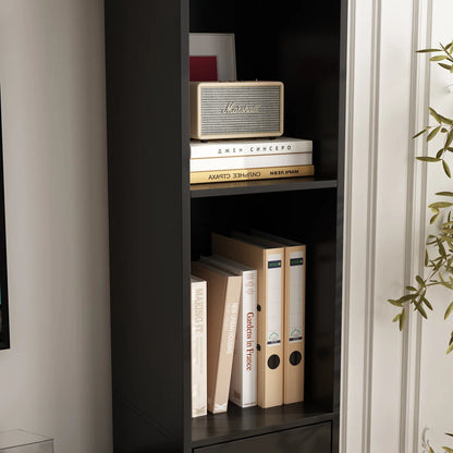 tv panel: Extendable wood TV panel with 3 large drawers, reversible design feature