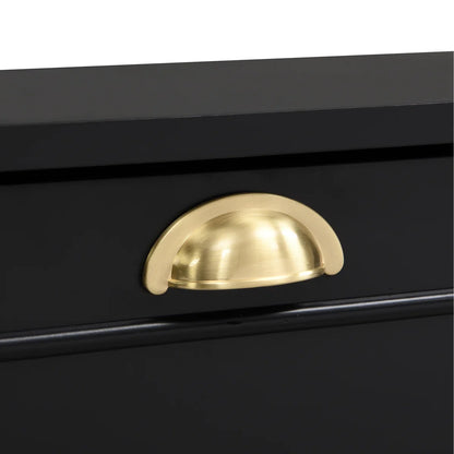 tv panel: Modern 4-in-1 tv panel with Storage, Golden Handles, Fits Up to 78" TVs