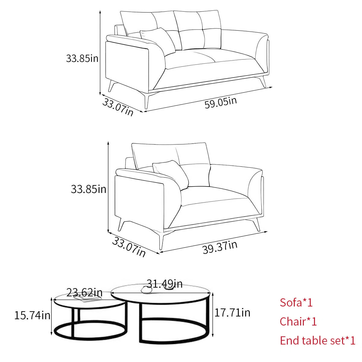 7 Seater Sofa Set: Simple Business Sofa Set for Modern Collection