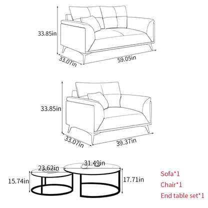 7 Seater Sofa Set: Simple Business Sofa Set for Modern Collection