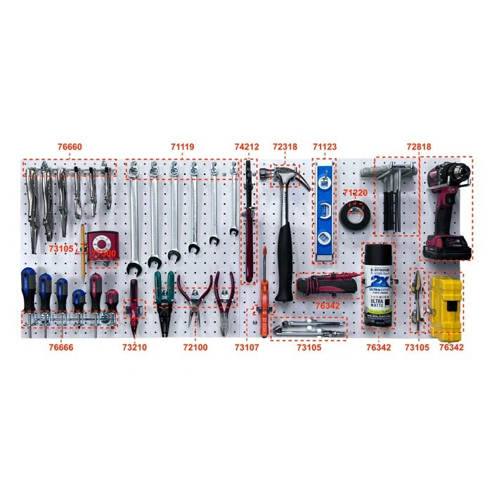 Peg Board: 0.125"H x 22"W PegBoards