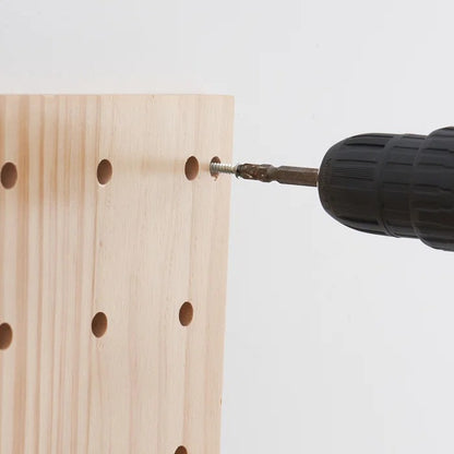 Peg Board: 16'' H x 23'' W Trimmable Wood Pegboard
