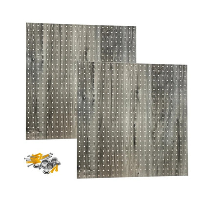 Peg Board: 24'' H x 24'' W Wood Pegboard