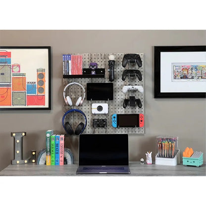 Peg Board: 24'' H x 24'' W Wood Pegboard