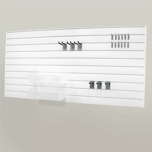 Peg Board: 48'' H x 96'' W Kit with 24 Hooks Included