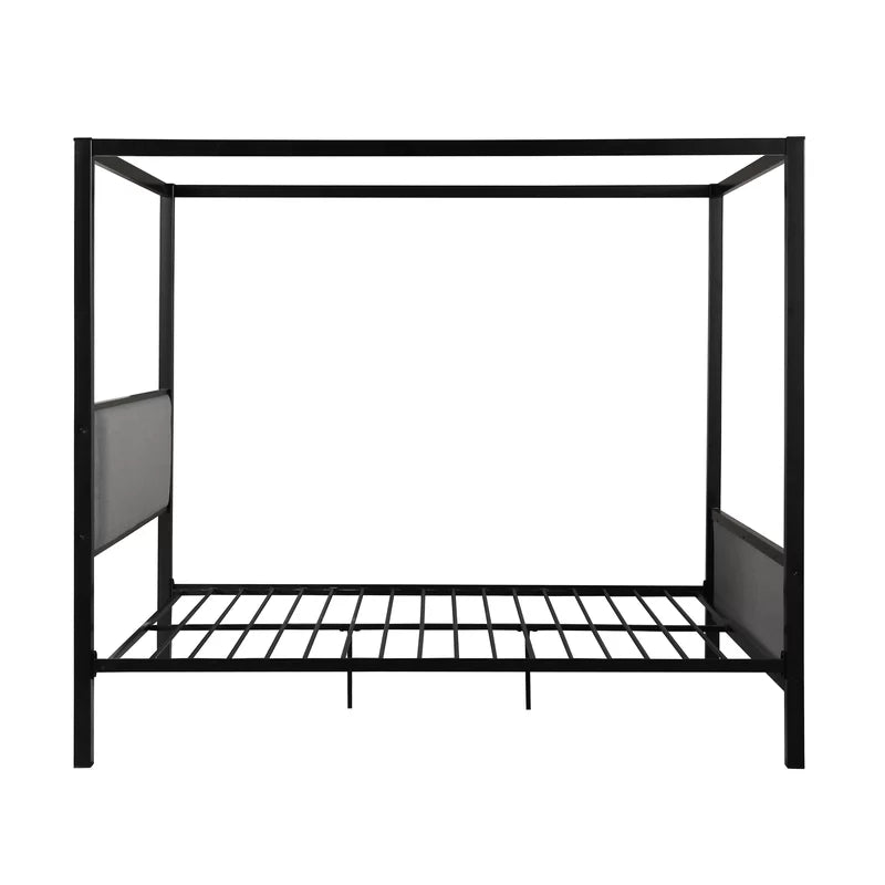 Poster Bed: Canopy Upholstered Bed