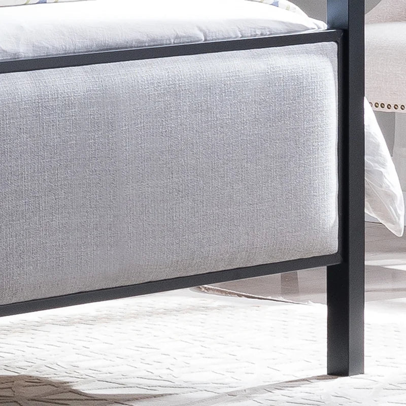 Poster Bed: Canopy Upholstered Bed