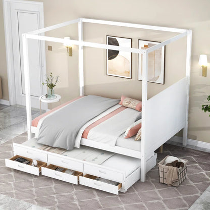 Poster Bed: Drawer Storage Bed