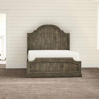 Poster Bed: High Headboard Wooden Bed