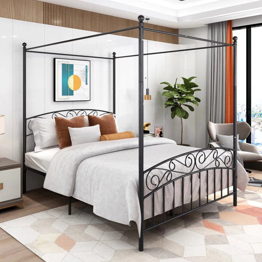 Poster Bed: Metal Big Size Bed