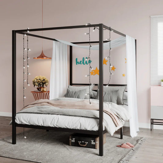 Poster Bed: Metal Platform Bed