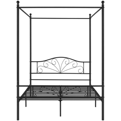 Poster Bed: Modern Metal Bed Black