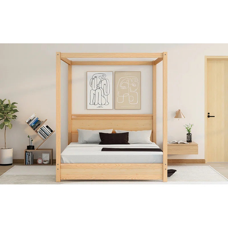 Poster Bed: Modern Wooden Bed