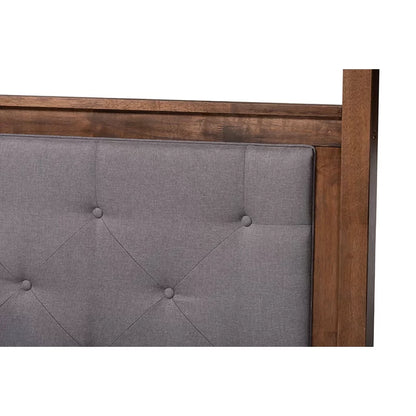 Poster Bed: Upholstered & Wooden Bed